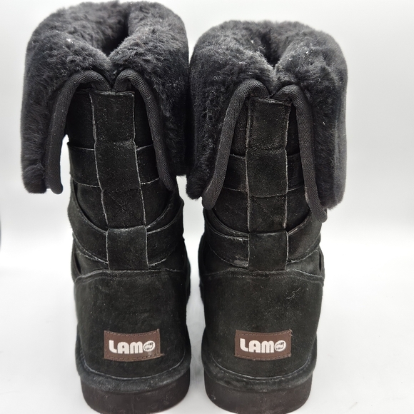 Lamo faux fur lined leather boots size 9 - Picture 8 of 15